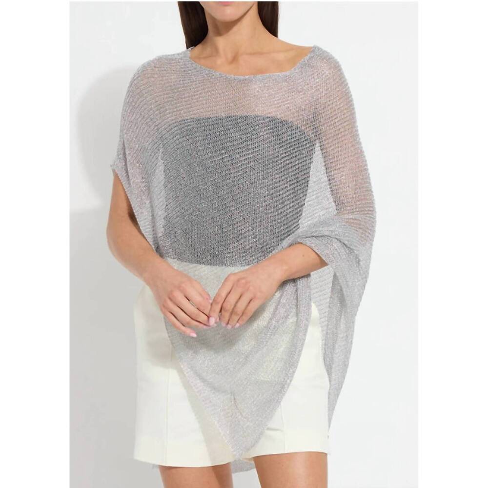 NEW BEFORE YOU COLLECTION argento summer convertible poncho in metallic